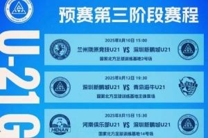 青少年精英联赛（U21组） 深圳新鹏城对阵兰州陇原竞技