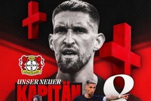 官方：30岁中场安德里希出任勒沃库森新任队长