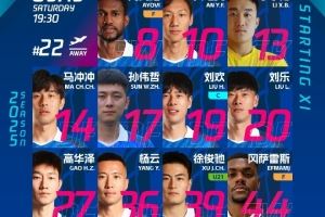 🔵⚪️首发阵容来了
