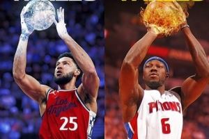 很冷的冷知识！本-华莱士职业生涯三分进的都比本-西蒙斯多